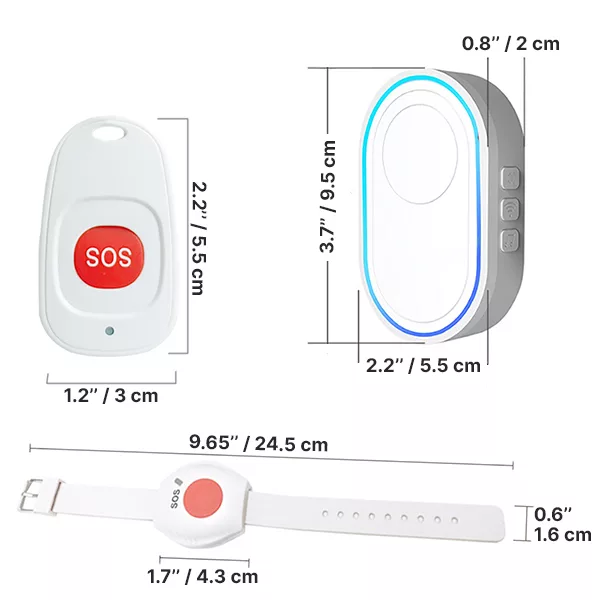 Bouton d’appel d’urgence sans fil pour les personnes âgées – Image 6